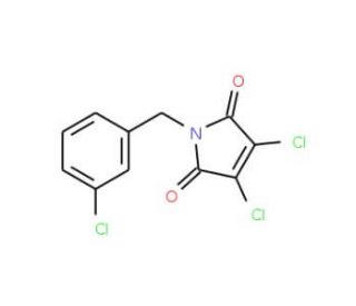 3,4-dichloro-1-(3-chlorobenzyl)-1H-pyrrole-2,5-dione - chemical structure image
