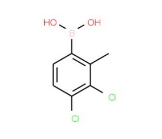 3,4-Dichloro-2-methylphenylboronic acid (CAS 957035-17-5) - chemical structure image