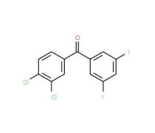 3,4-Dichloro-3&prime;,5&prime;-difluorobenzophenone (CAS 844885-16-1) - chemical structure image