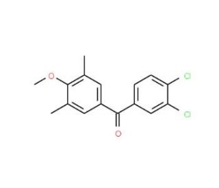 3,4-Dichloro-3&prime;,5&prime;-dimethyl-4&prime;-methoxybenzophenone (CAS 61259-86-7) - chemical structure image