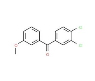 3,4-Dichloro-3&prime;-methoxybenzophenone - chemical structure image