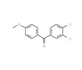 3,4-Dichloro-4&prime;-methoxybenzophenone - chemical structure image