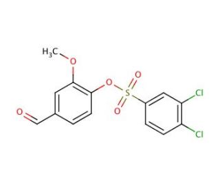 3,4-Dichloro-benzenesulfonic acid 4-formyl-2-methoxy-phenyl ester - chemical structure image