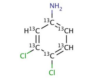 3,4-Dichloroaniline-13C6 (CAS 89059-40-5) - chemical structure image