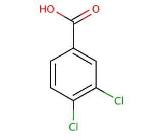 3,4-Dichlorobenzoic acid (CAS 51-44-5) - chemical structure image