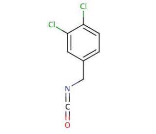 3,4-Dichlorobenzyl isocyanate (CAS 19752-09-1) - chemical structure image