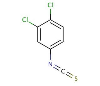 3,4-Dichlorophenyl isothiocyanate (CAS 6590-94-9) - chemical structure image