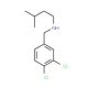 [(3,4-dichlorophenyl)methyl](3-methylbutyl)amine - chemical structure image