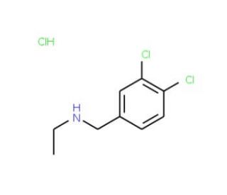 [(3,4-dichlorophenyl)methyl](ethyl)amine hydrochloride - chemical structure image