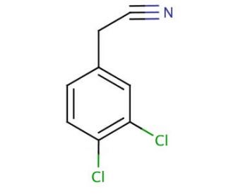 3,4-Dichlorophenylacetonitrile (CAS 3218-49-3) - chemical structure image