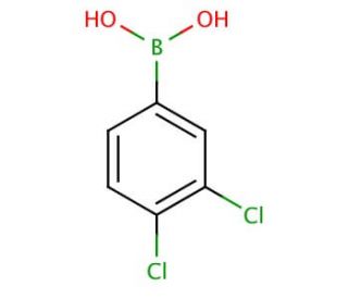 3,4-Dichlorophenylboronic acid (CAS 151169-75-4) - chemical structure image