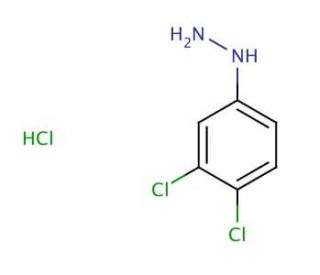 3,4-Dichlorophenylhydrazine hydrochloride (CAS 19763-90-7) - chemical structure image
