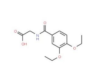 (3,4-Diethoxy-benzoylamino)-acetic acid - chemical structure image