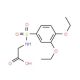 {[(3,4-diethoxyphenyl)sulfonyl]amino}acetic acid - chemical structure image