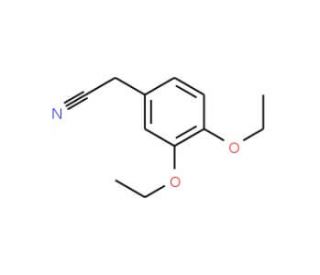 3,4-Diethoxyphenylacetonitrile (CAS 27472-21-5) - chemical structure image