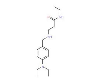 3-{[4-(Diethylamino)benzyl]amino}-N-ethylpropanamide - chemical structure image
