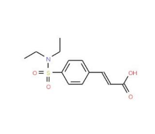 3-(4-Diethylsulfamoyl-phenyl)-acrylic acid - chemical structure image