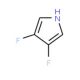 3,4-Difluoro-1H-pyrrole (CAS 120047-51-0) - chemical structure image