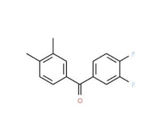 3,4-Difluoro-3&prime;,4&prime;-dimethylbenzophenone (CAS 518993-32-3) - chemical structure image