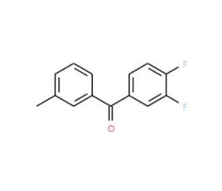 3,4-Difluoro-3&prime;-methylbenzophenone (CAS 746651-90-1) - chemical structure image
