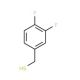 3,4-Difluorobenzyl mercaptan (CAS 666752-97-2) - chemical structure image