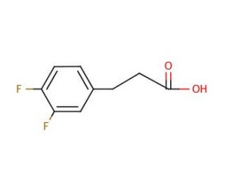 3,4-Difluorohydrocinnamic acid (CAS 161712-75-0) - chemical structure image