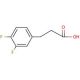 3,4-Difluorohydrocinnamic acid (CAS 161712-75-0) - chemical structure image