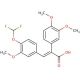 3-(4-Difluoromethoxy-3-methoxy-phenyl)-2-(3,4-dimethoxy-phenyl)-acrylic acid 的分子结构 3-(4-Difluoromethoxy-3-methoxy-phenyl)-2-(3,4-dimethoxy-phenyl)-acrylic acid - chemical structure image