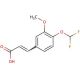 3-(4-Difluoromethoxy-3-methoxy-phenyl)-acrylic acid (CAS 324579-78-4) - chemical structure image