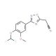 {3-[4-(difluoromethoxy)-3-methoxyphenyl]-1,2,4-oxadiazol-5-yl}acetonitrile - chemical structure image