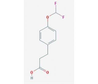 3-[4-(difluoromethoxy)phenyl]propanoic acid (CAS 1000932-18-2) - chemical structure image