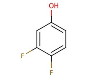 3,4-Difluorophenol (CAS 2713-33-9) - chemical structure image