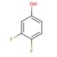 3,4-Difluorophenol (CAS 2713-33-9) - chemical structure image