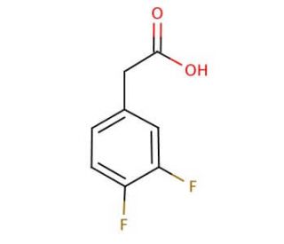 3,4-Difluorophenylacetic acid (CAS 658-93-5) - chemical structure image