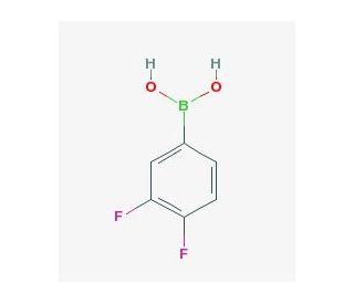 3,4-Difluorophenylboronic acid (CAS 168267-41-2) - chemical structure image