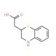 3,4-dihydro-2H-1,4-benzothiazin-2-ylacetic acid - chemical structure image
