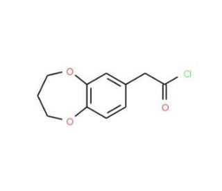 (3,4-Dihydro-2H-benzo[b][1,4]dioxepin-7-yl)-acetyl chloride - chemical structure image