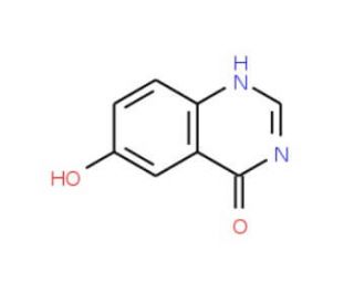 3,4-Dihydro-6-hydroxy-4-oxoquinazoline (CAS 16064-10-1) - chemical structure image