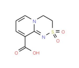 3,4-dihydropyrido[2,1-c][1,2,4]thiadiazine-9-carboxylic acid 2,2-dioxide - chemical structure image