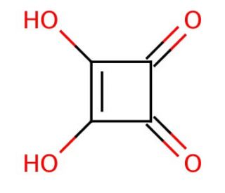 3,4-Dihydroxy-3-cyclobutene-1,2-dione (CAS 2892-51-5) - chemical structure image