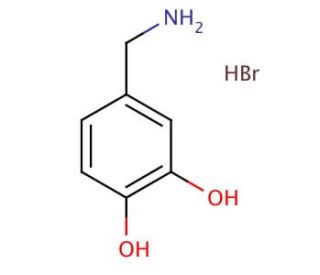 3,4-Dihydroxybenzylamine hydrobromide (CAS 16290-26-9) - chemical structure image