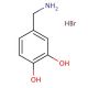 3,4-Dihydroxybenzylamine hydrobromide 的分子结构, CAS编号: 16290-26-9 3,4-Dihydroxybenzylamine hydrobromide (CAS 16290-26-9) - chemical structure image