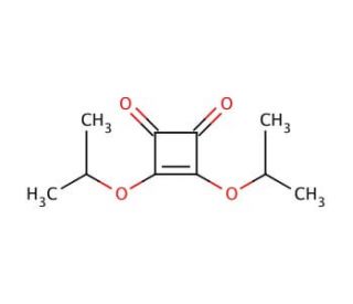 3,4-Diisopropoxy-3-cyclobutene-1,2-dione (CAS 61699-62-5) - chemical structure image