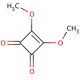 3,4-Dimethoxy-3-cyclobutene-1,2-dione (CAS 5222-73-1) - chemical structure image