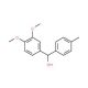 3,4-Dimethoxy-4′-methylbenzhydrol - chemical structure image