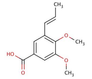 3,4-dimethoxy-5-[(1E)-prop-1-enyl]benzoic acid - chemical structure image