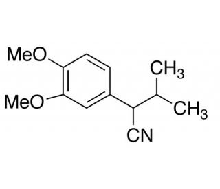 3,4-Dimethoxy-&alpha;-(1-methylethyl)benzeneacetonitrile (CAS 20850-49-1) - chemical structure image