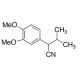 3,4-Dimethoxy-α-(1-methylethyl)benzeneacetonitrile (CAS 20850-49-1) - chemical structure image