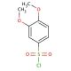 3,4-Dimethoxybenzenesulfonyl chloride (CAS 23095-31-0) - chemical structure image