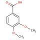 3,4-Dimethoxybenzoic acid (CAS 93-07-2) - chemical structure image